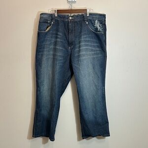 Pelle Pelle Dark Blue Relaxed Jeans 42 x 34